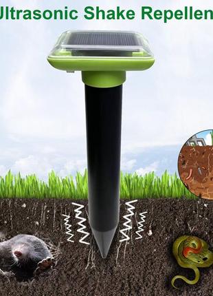 Б/у ewenys solar power mole repellent 1pcs, ультразвуковой репеллент ip66 водонепроницаемый для сусликов
