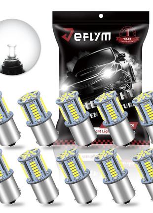 Jeflym модернизированные светодиодные лампы 1156 1141 1003 7506 ba15s 10 штук
