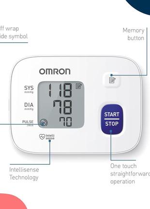 Автоматичний тонометр omron rs1 на зап'ястку6 фото