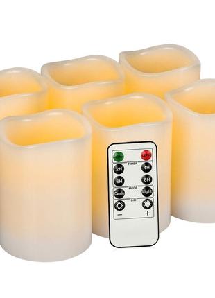 Aku tonpa безламні свічки, свічка з натурального воску з батарейним живленням