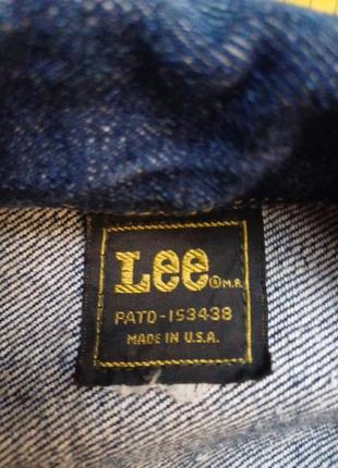 Куртка коротка джинсова    lee 
 size м- l  patd-153438 made in u.s.a3 фото