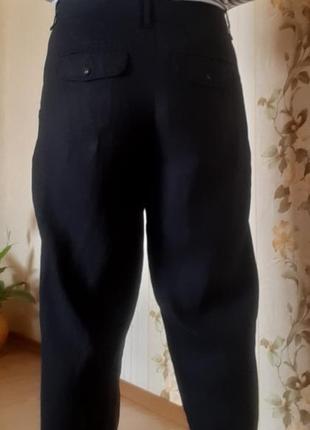 Стильные широкие брюки на резинке5 фото