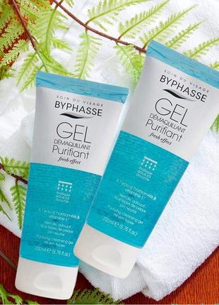 Гель для глубокого очищения лица byphasse purifying cleansing gel all skin types