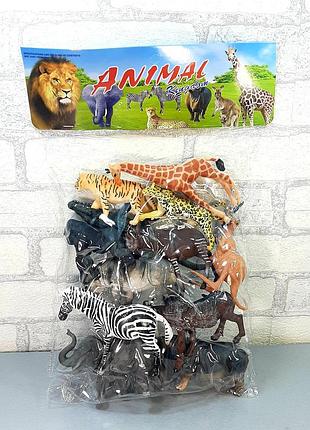 Фігурка для гри, дикі тварини, набір (12шт)