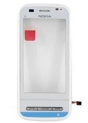 Тачскрин nokia c6-00 з рамкою білий or