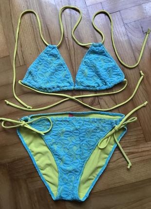 Victoria’s secret-яркий неоновый раздельный купальник, р.-s/m2 фото