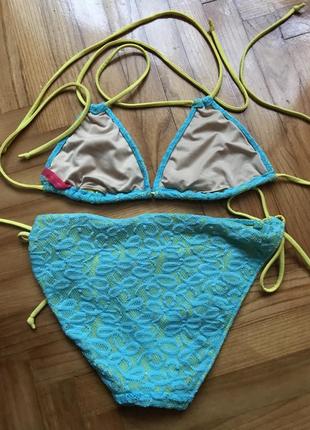 Victoria’s secret-яркий неоновый раздельный купальник, р.-s/m3 фото