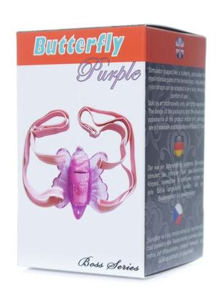 Вибро-стимулятор бабочка butterfly purple. маленький помощник