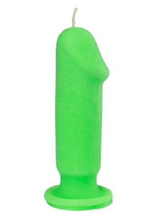 Свічка love flame - dildo s green fluor, cps04-green