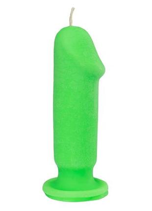 Свеча love flame - dildo s green fluor, cps04-green