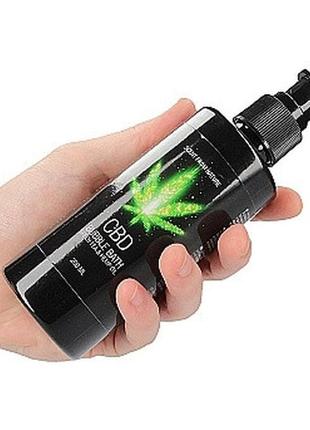 Набор для ванны (гель, пена и спрей)cbd care set - green tea & hemp oil