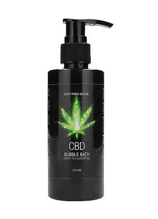 Набор для ванны (гель, пена и спрей)cbd care set - green tea & hemp oil4 фото