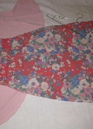 Яркий розовый длинный в пол нарядный сарафан платье удобное на резинках на высокий рост от 170 элька3 фото