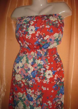 Яркий розовый длинный в пол нарядный сарафан платье удобное на резинках на высокий рост от 170 элька6 фото