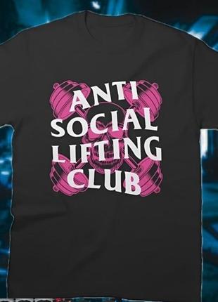 🏋️‍♂️футболка «anti social lifting» - яркая коллекция