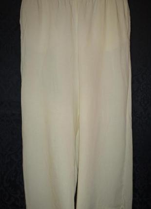 Льняные свободные брюки палаццо hm4 фото