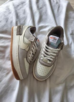 Nike air force 1 shadow grey1 фото