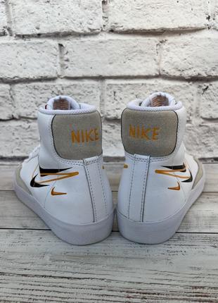 Кроссовки кед оригинал nike blazer mid'77 кожа 37.5р.23.5см.7 фото