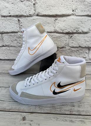 Кроссовки кеды  оригінал nike blazer mid '77 шкіра 37.5р.23.5см.5 фото