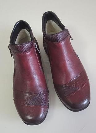 Ботинки rieker кожа, утеплённые, оригинал