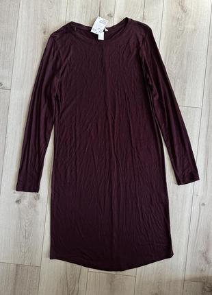 Коротке пряме плаття з трикотажу з довгими рукавами h&amp;m6 фото