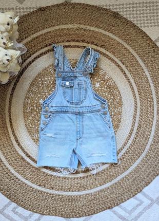 Джинсовий комбінезон шорти denim co на 3-4 роки 104 см на дівчинку