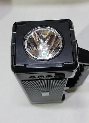 Ручной фонарь bluetooth колонка 2 в 1 с солнечной панелью аlloet №1597