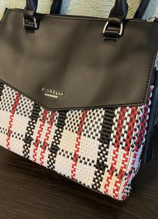 Новая фирменная кожаная сумка натуральная кожа оригинал брендовая fiorelli4 фото