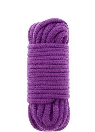 Мотузка для бондажу bondx love rope — 10m, purple