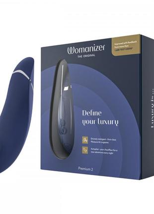 Вакуумний кліторальний стимулятор womanizer premium 2 blueberry