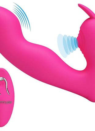 Вибростимулятор точки g и клитора на пульте ду pretty love josephine magenta