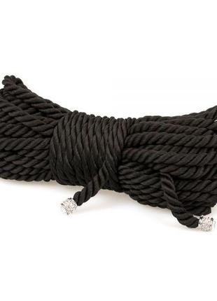 Мотузка для бондажу premium silky 10m, black