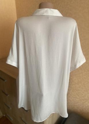 Блуза с коротким рукавом кольору айворі5 фото