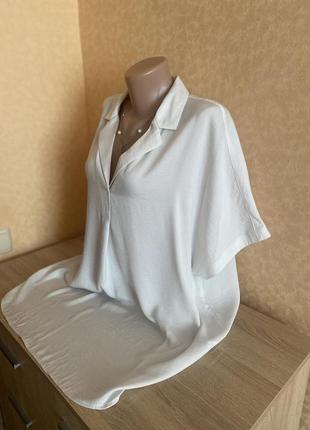 Блуза с коротким рукавом кольору айворі4 фото