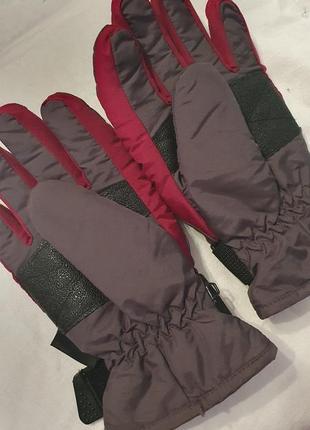 Лижні рукавиці перчатки жіночі красивий колір практичні2 фото