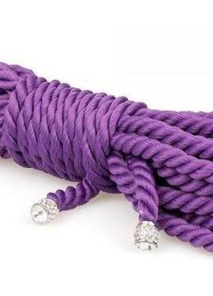 Мотузка для бондажу premium silky 5m purple (5 метрів)