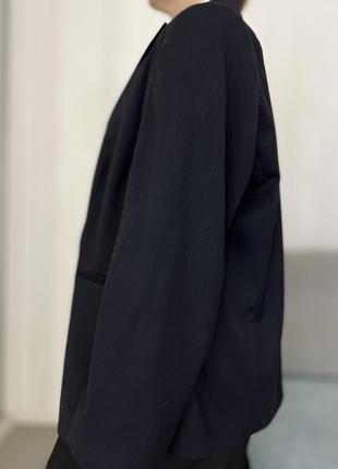 Костюмный двубортный пиджак с волоной No1428 фото