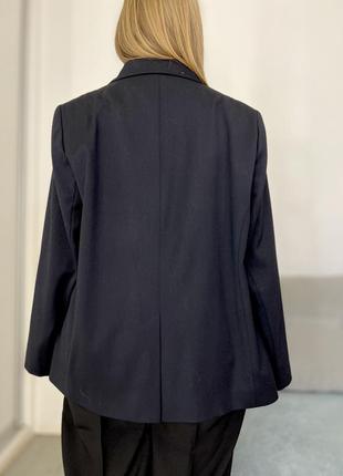 Костюмный двубортный пиджак с волоной No1429 фото