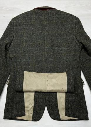 Harris tweed wool мужской известный шерстяной пиджак жакет блейзер от marks &amp; spencer2 фото