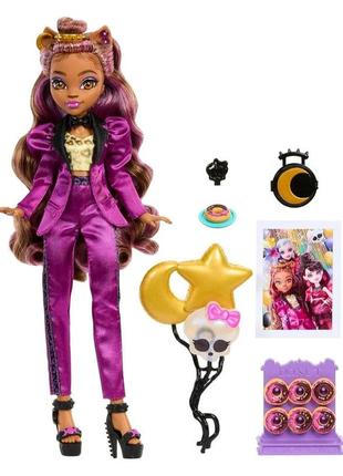 Игровой набор с куклой monster high clawdeen wolf doll в monster ball party кукла монстр клодин вульф вечеринка бал монстров монстер хай mattel2 фото