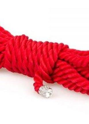 Мотузка для бондажу premium silky 3m red (3 метри)