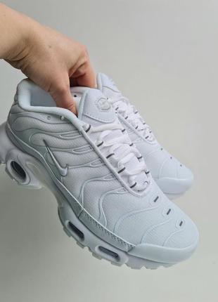 Текстильные кроссовки nike air max tn+ white5 фото
