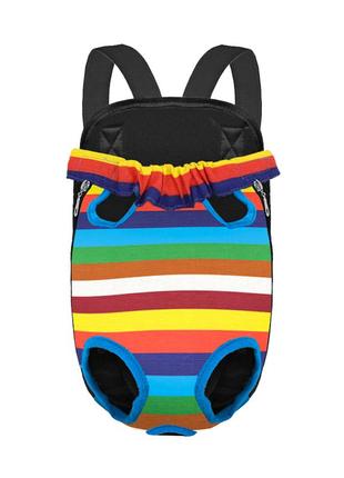 Рюкзак-кенгуру lesko sy210814 rainbow s для животных переноска котам собакам