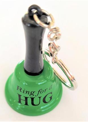 Брелок-колокольчик " ring for a hug " зеленый