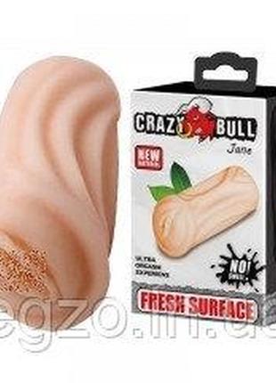 Новинка 2021 р. мастурбатор-вагіна crazy bull "jane", кібершкіра.