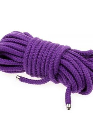 Мотузка для бондажу bondage rope 10m, purple