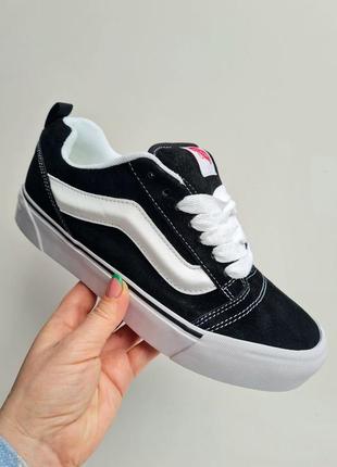 Кеди vans knu old school black white9 фото