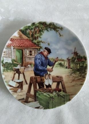 Тарелка коллекционная royal schabar голландия 1984 винтаж