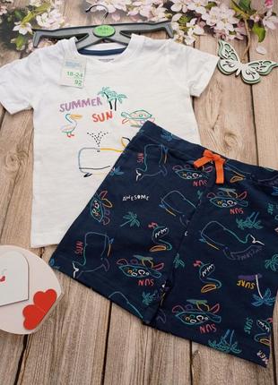 Комплект футболка и шорты на мальчика бренда primark3 фото