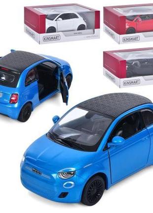 Машинка металева kinsmart kt5440w "fiat 500e"